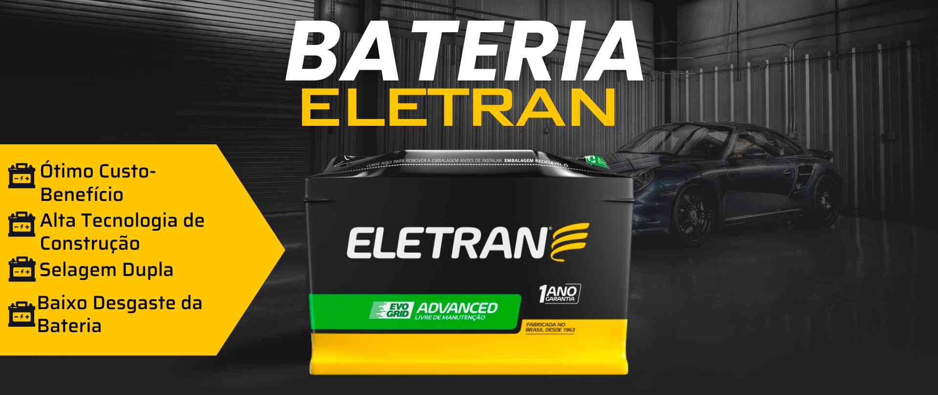 Bateria Eletran na Aquarius Baterias Rio de Janeiro